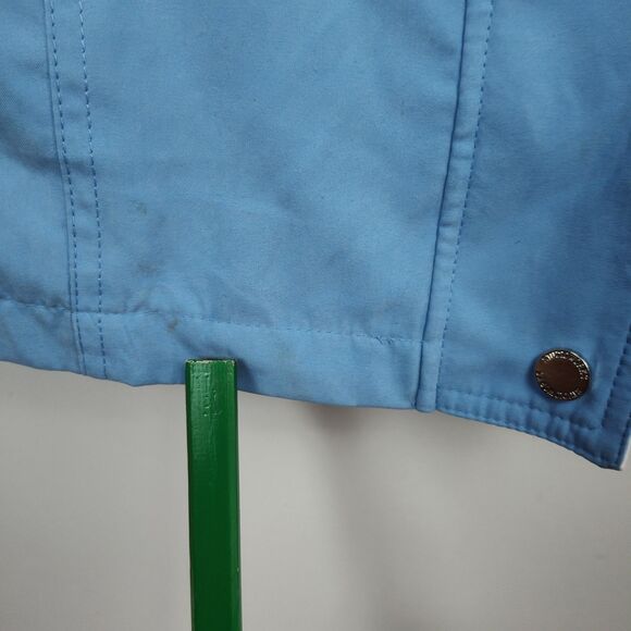 Studio Works Jacket Women's Size 2X Blue w/ White Accents Hooded Full-Zip NWI - Picture 10 of 11